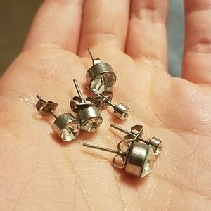 FREE with bundle: 3 size jewel studs